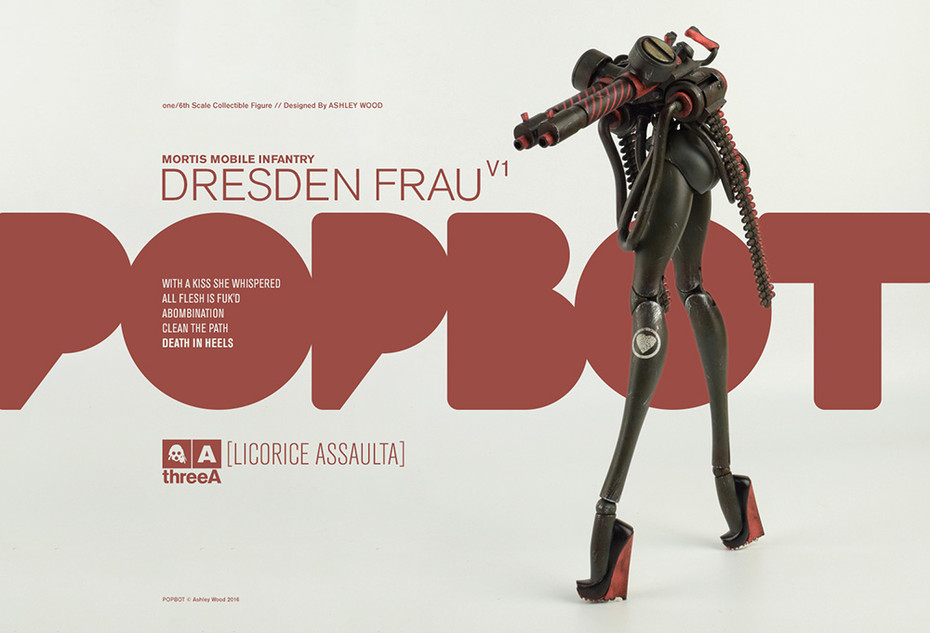 THE WORLD OF POPBOT(ワールド・オブ・ポップボット) Dresden Frau Licorice Assaulta(ドレスデンフラウ・リコリスアサルタ) 1/6 可動フィギュア