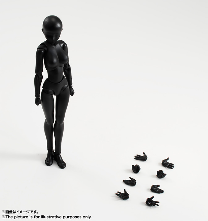 S.H.フィギュアーツ ボディちゃん(Solid black Color Ver.) 可動フィギュア