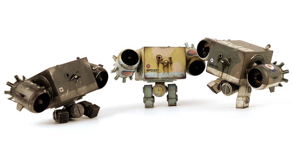 3AGO 『World War Robot』 V-TOLスクウェア・セット 1/9 可動フィギュア